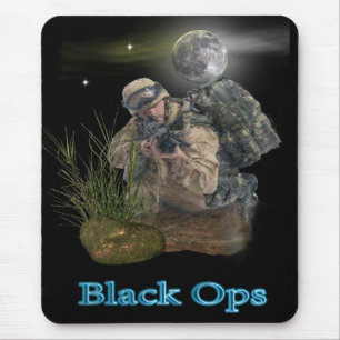 Alfombrilla De Ratón ratón de ops negro