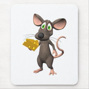 Alfombrilla De Ratón Ratón de Toon con el queso Mousepad