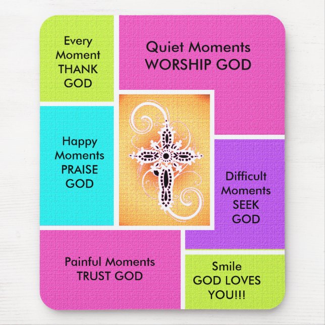 Alfombrilla De Ratón Ratón diario de la inspiración (Frente)