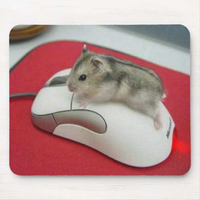 Alfombrilla De Ratón Ratón en un ratón Mousepad (Frente)