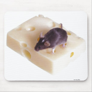 Alfombrilla De Ratón Ratón Mousepad del queso suizo