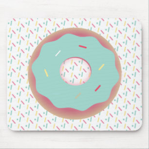 Alfombrilla De Ratón Ratón Personalizado 3D Donas Glaseadas de Teal