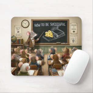 Alfombrilla De Ratón Ratones sentados en un salón de clase