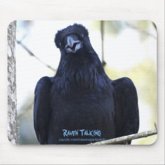ALFOMBRILLA DE RATÓN RAVEN NEGRA HABLANDO