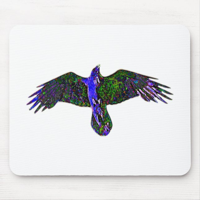Alfombrilla De Ratón Raven Paint (Frente)