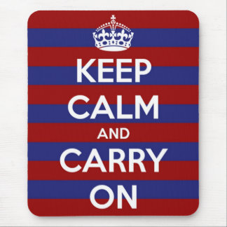 Alfombrilla De Ratón Raya blanca y azul roja