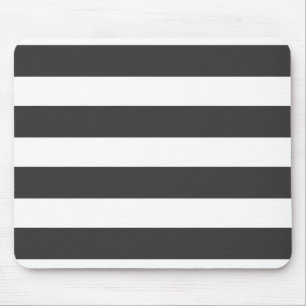 Alfombrilla De Ratón Rayas blancos y negros Mousepad