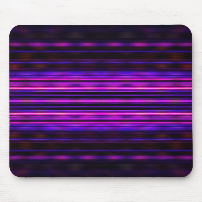 Alfombrilla De Ratón Rayas borrosas moradas brillantes (Frente)