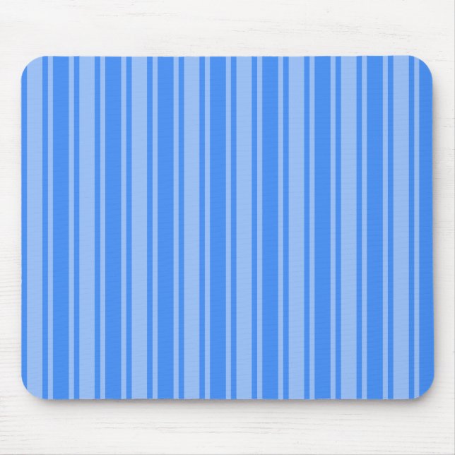 Alfombrilla De Ratón Rayas de caramelo azul (Frente)