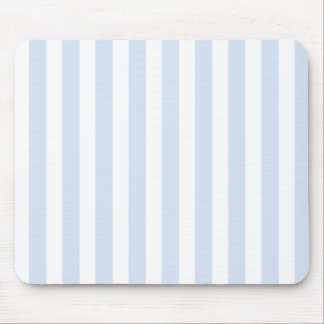 Alfombrilla De Ratón Rayas de caramelo azul pálido y blanco