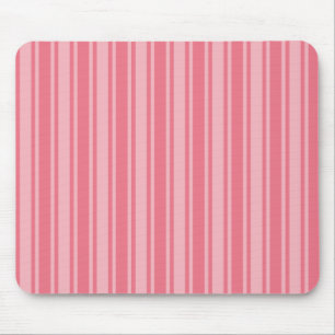 Alfombrilla De Ratón Rayas de caramelo rosa coral