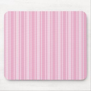 Alfombrilla De Ratón Rayas de caramelo rosa pálido