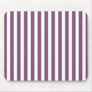 Alfombrilla De Ratón Rayas de caramelos malvas y blancas