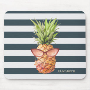 Alfombrilla De Ratón Rayas de piña frescas modernas