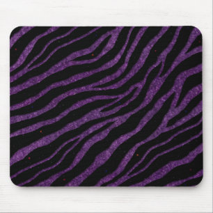 Alfombrilla De Ratón Rayas de tiempo espacial arrancadas - Púrpura Purp