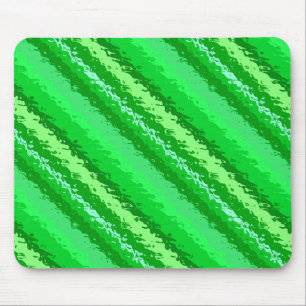 Alfombrilla De Ratón Rayas de vidrio - tonos verde esmeralda