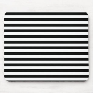 Alfombrilla De Ratón Rayas finas - blancos y negros