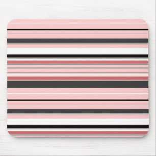Alfombrilla De Ratón Rayas grises rosadas lindas