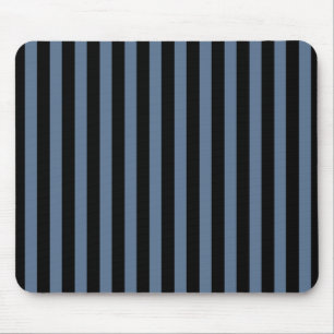 Alfombrilla De Ratón Rayas grises y negras azules
