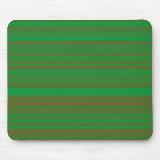 Alfombrilla De Ratón Rayas marrones verdes (Frente)