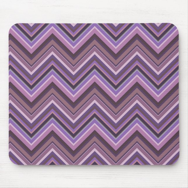 Alfombrilla De Ratón Rayas Mauve zigzag (Frente)