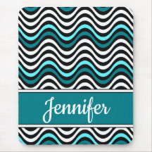 Rayas onduladas negrita Verde azuladas de color ne