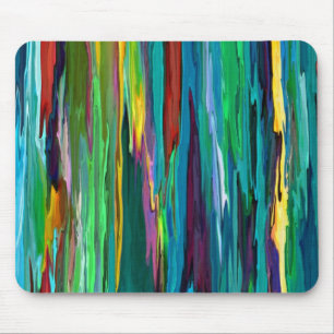 Alfombrilla De Ratón Rayas retras modernas abstractas de Mousepad del ~