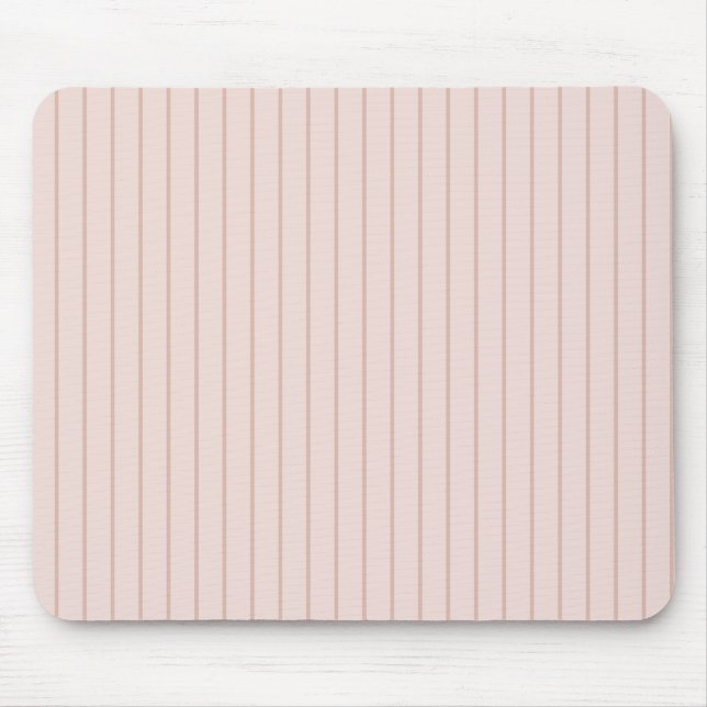 Alfombrilla De Ratón Rayas Rosadas Chic (Frente)