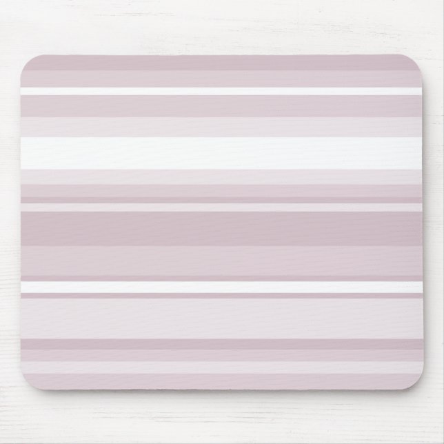 Alfombrilla De Ratón rayas rosadas de cuarzo Rosa (Frente)