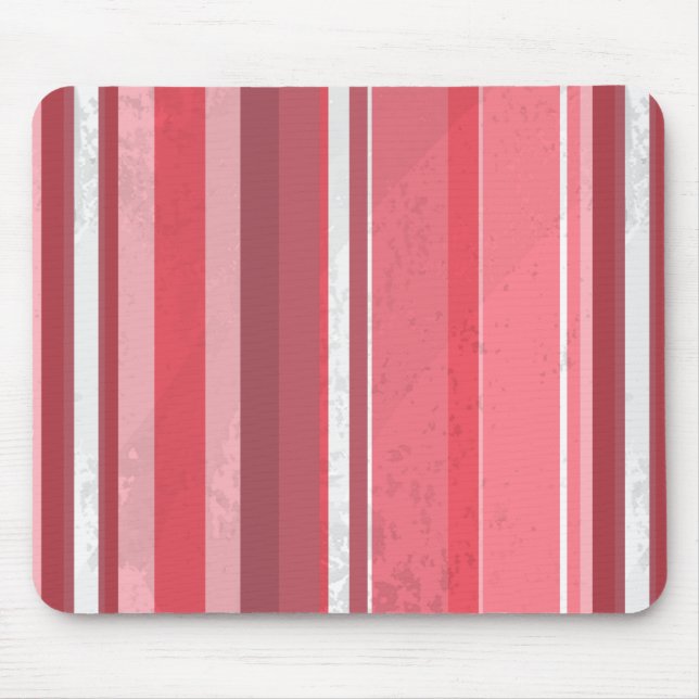 Alfombrilla De Ratón Rayas rosadas de los años 70 (Frente)