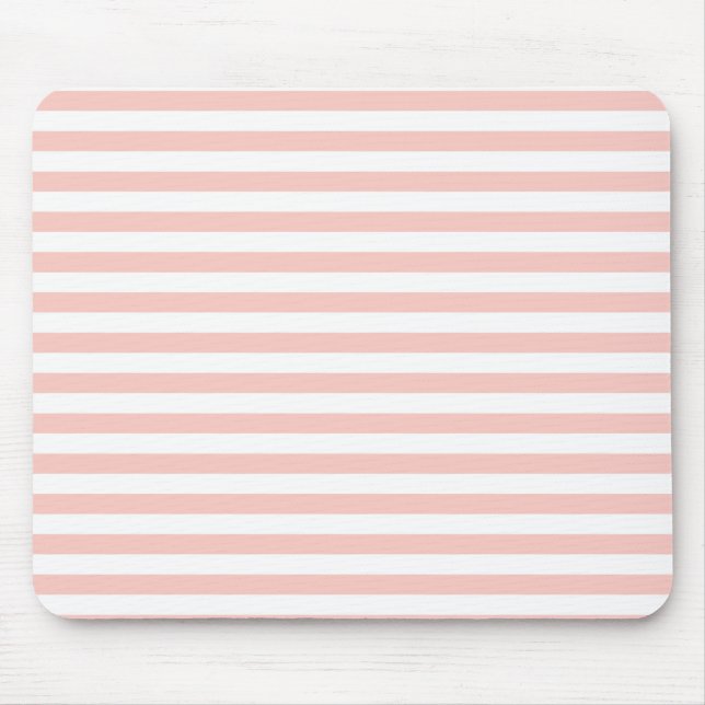 Alfombrilla De Ratón Rayas rosadas de Rubor (Frente)