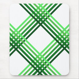 Alfombrilla de ratón - Rayas verdes cruzadas