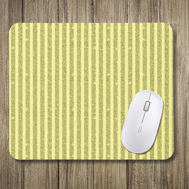 Alfombrilla De Ratón Rayas verticales de estilo brillo amarillo intenso (Subido por el creador)