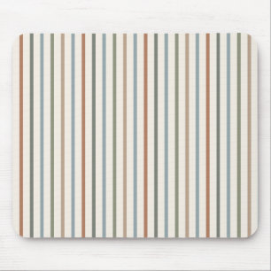 Alfombrilla De Ratón Rayas verticales minimalistas en tonos terrosos bo