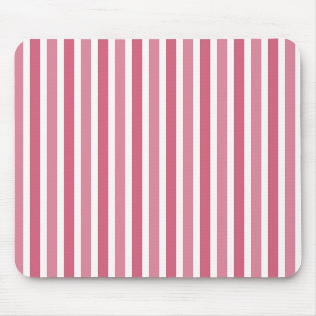 Alfombrilla De Ratón Rayas verticales Mousepad, rosado (Frente)