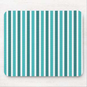 Alfombrilla De Ratón Rayas verticales Mousepad, turquesa