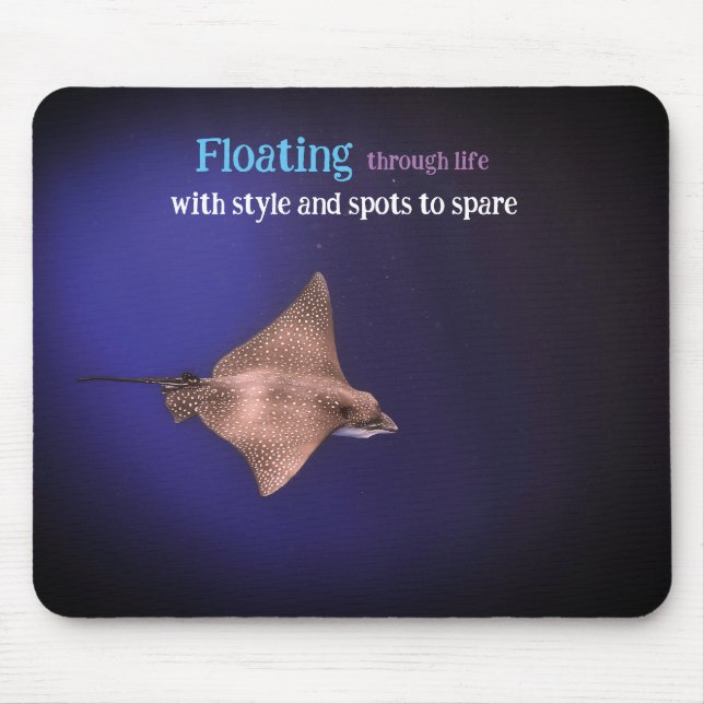 Alfombrilla De Ratón Rayo de águila localizada bajo el agua (Frente)