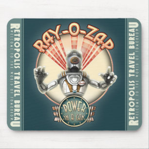 Alfombrilla De Ratón Rayo-O-Zap el cojín de ratón retro del robot