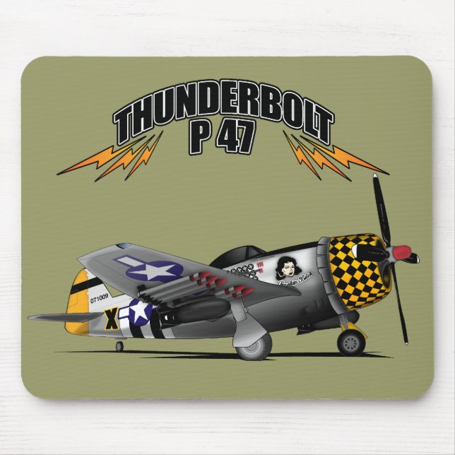 Alfombrilla De Ratón Rayo P47 Mousepad (Frente)