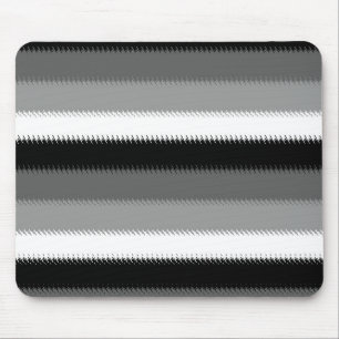 Alfombrilla De Ratón Rayos grises negros Ash franja blanca