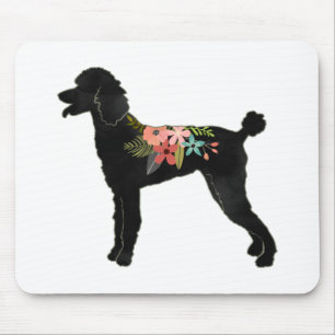 Alfombrilla De Ratón Raza de perro de caramelo normal Silueta de boho f