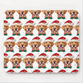 Alfombrilla De Ratón Raza de perro Retriever Dorado Navidad