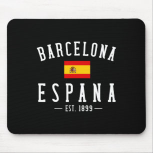 Alfombrilla De Ratón Rcelona Espana España Est. Bandera Mapa Recuerdo V