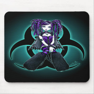 Alfombrilla De Ratón "Reagan" Cybergoth Mousepad de hadas radiactivo