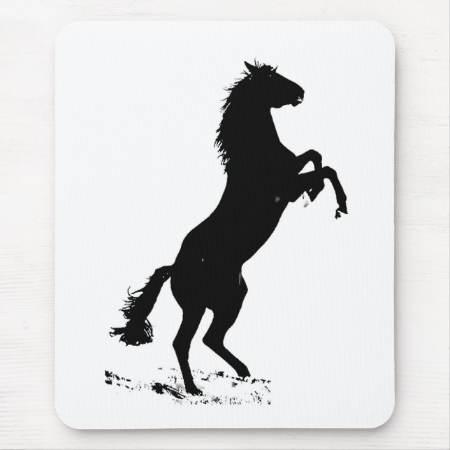 Alfombrilla De Ratón Rearing Horse Mousepads (Frente)