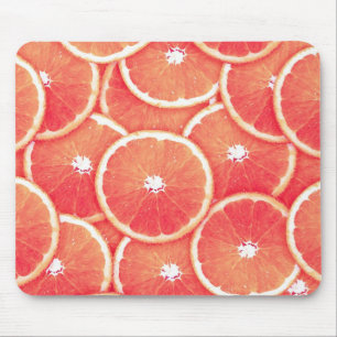 Alfombrilla De Ratón Rebanadas del pomelo rosado