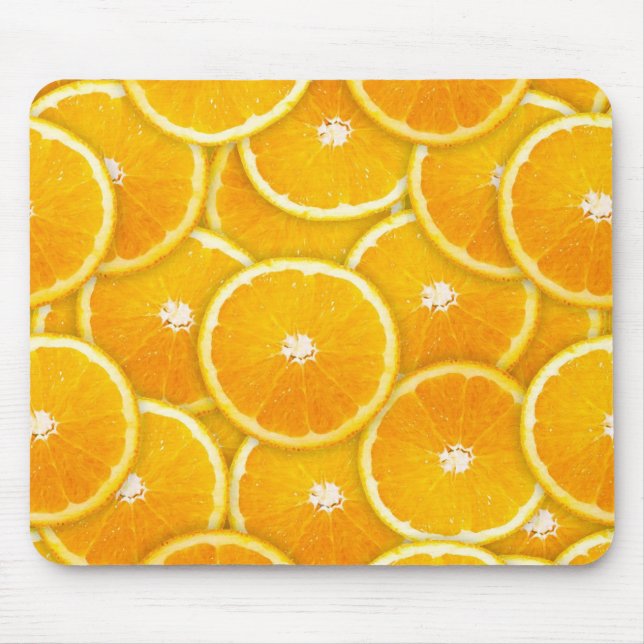 Alfombrilla De Ratón rebanadas naranjas (Frente)
