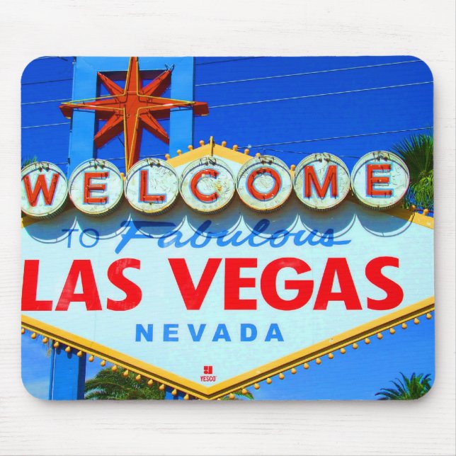 Alfombrilla De Ratón Recepción al Rótulo de Las Vegas (Frente)