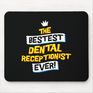 Alfombrilla De Ratón Recepcionista Dental Oficina de Dentista Divertida