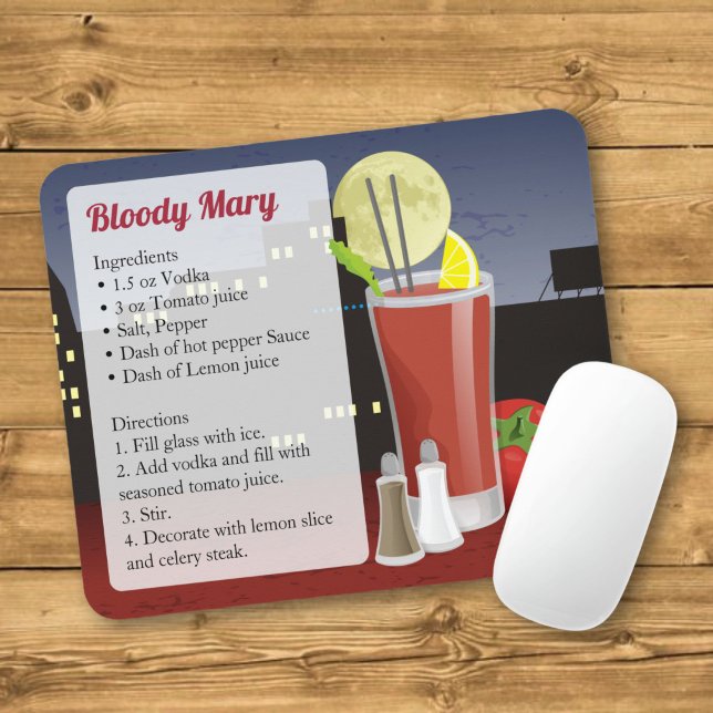 Alfombrilla De Ratón Receta de Bloody Mary (Subido por el creador)